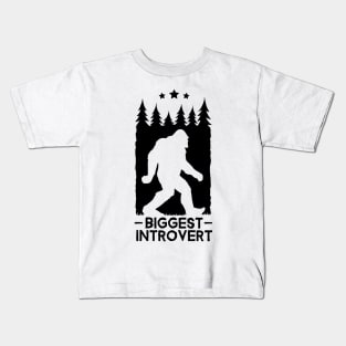 Biggest Introvert Sasquatch Kids T-Shirt